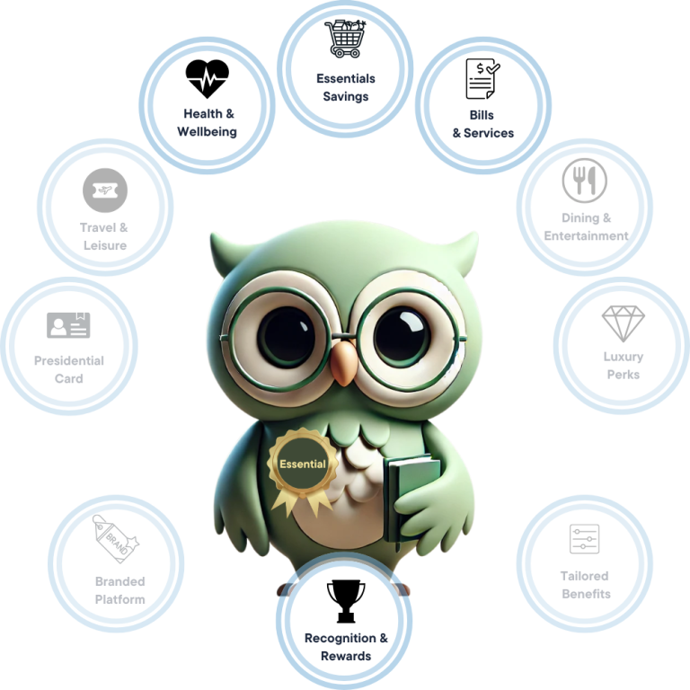 Essentials member owl symbolising core benefits access
