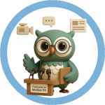 A flat-style illustration of an ink black owl representing a provider, standing proudly behind a shop front. This image highlights the opportunity for businesses to join the Member Benefits network and showcase their offerings to engaged members across Australia.